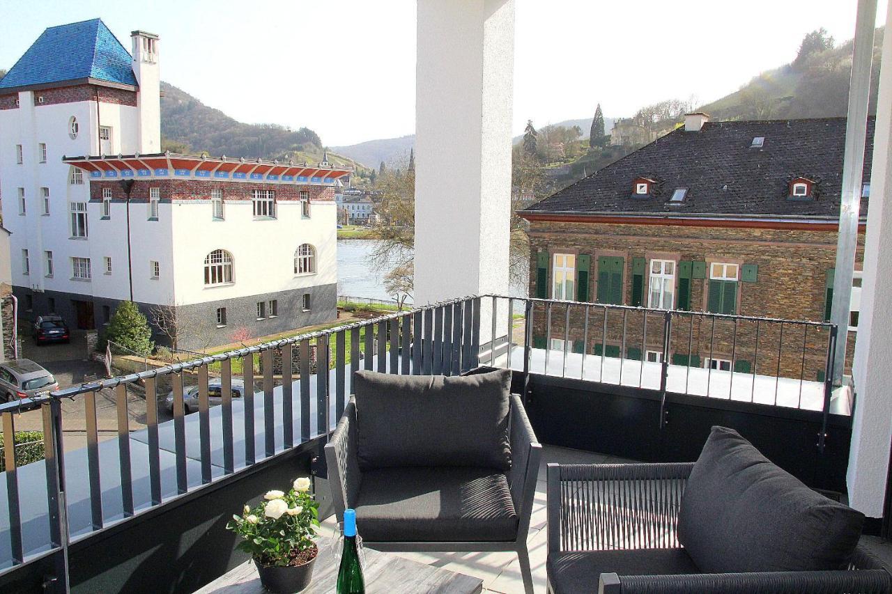 Mosel-Loggia - Luxusapartment -Terrass - Klimaanlage Трабен-Трарбах Екстериор снимка